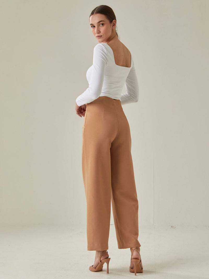 Pantalon Serafinna Caqui