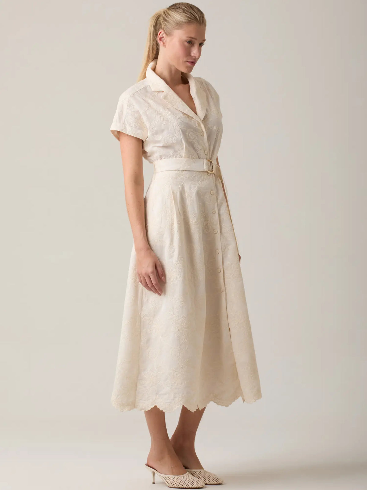 Vestido Largo Sandalo Ivory
