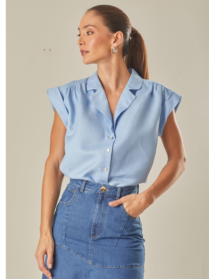 Blusa Galicia Azul