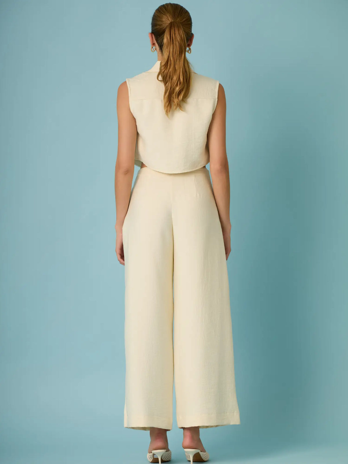 Pantalon Largo Ameliana Vainilla