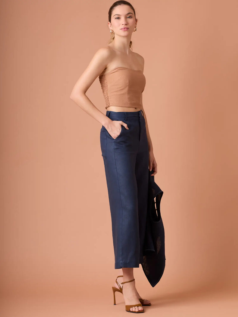 Pantalon Largo Dama Navy