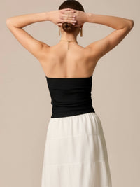 Blusa Strappless Solgy Negro
