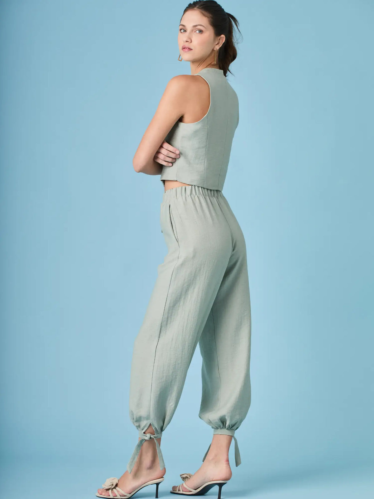 Pantalon Largo Aishani Verde