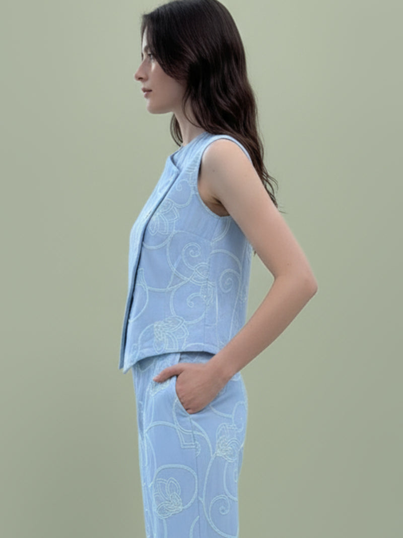 Blusa Matani Baby Blue