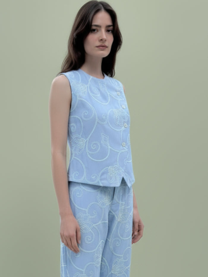 Blusa Matani Baby Blue