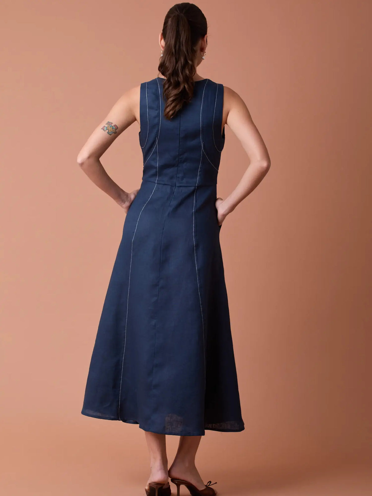 Vestido Largo Palermo Navy