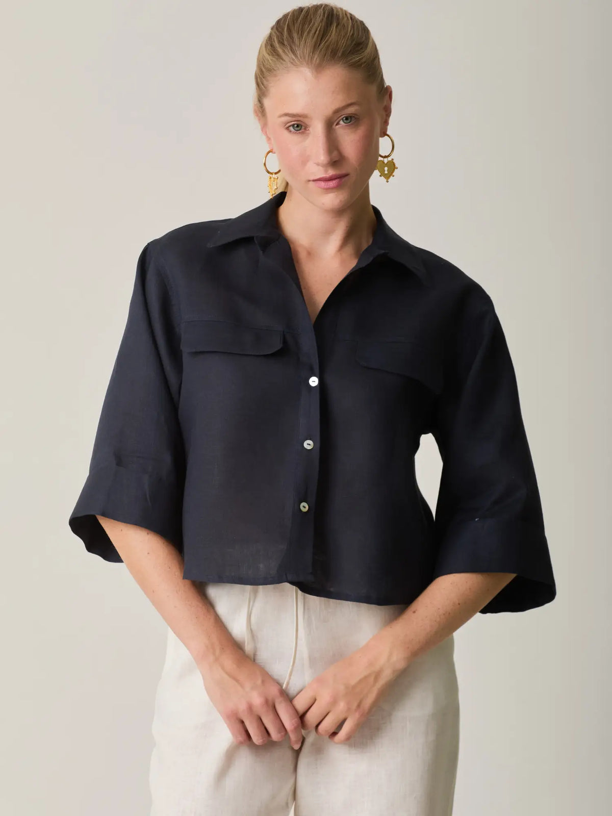 Blusa Caprina Navy