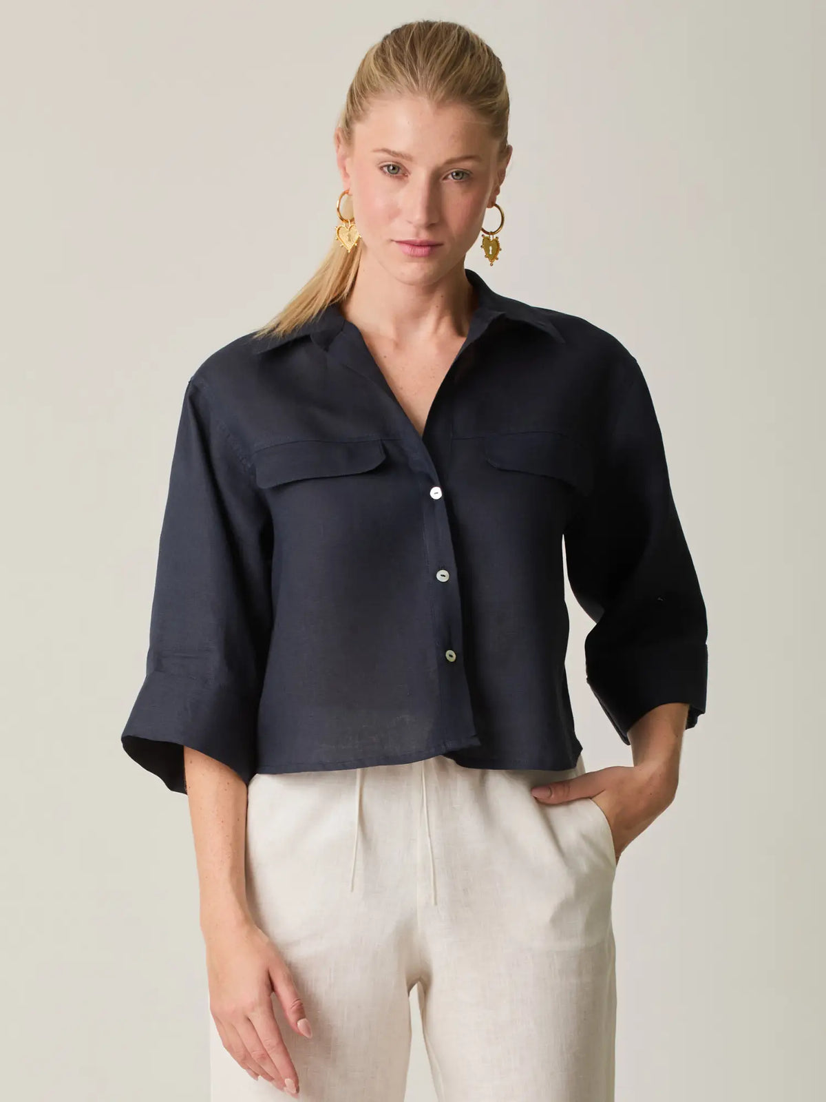 Blusa Caprina Navy