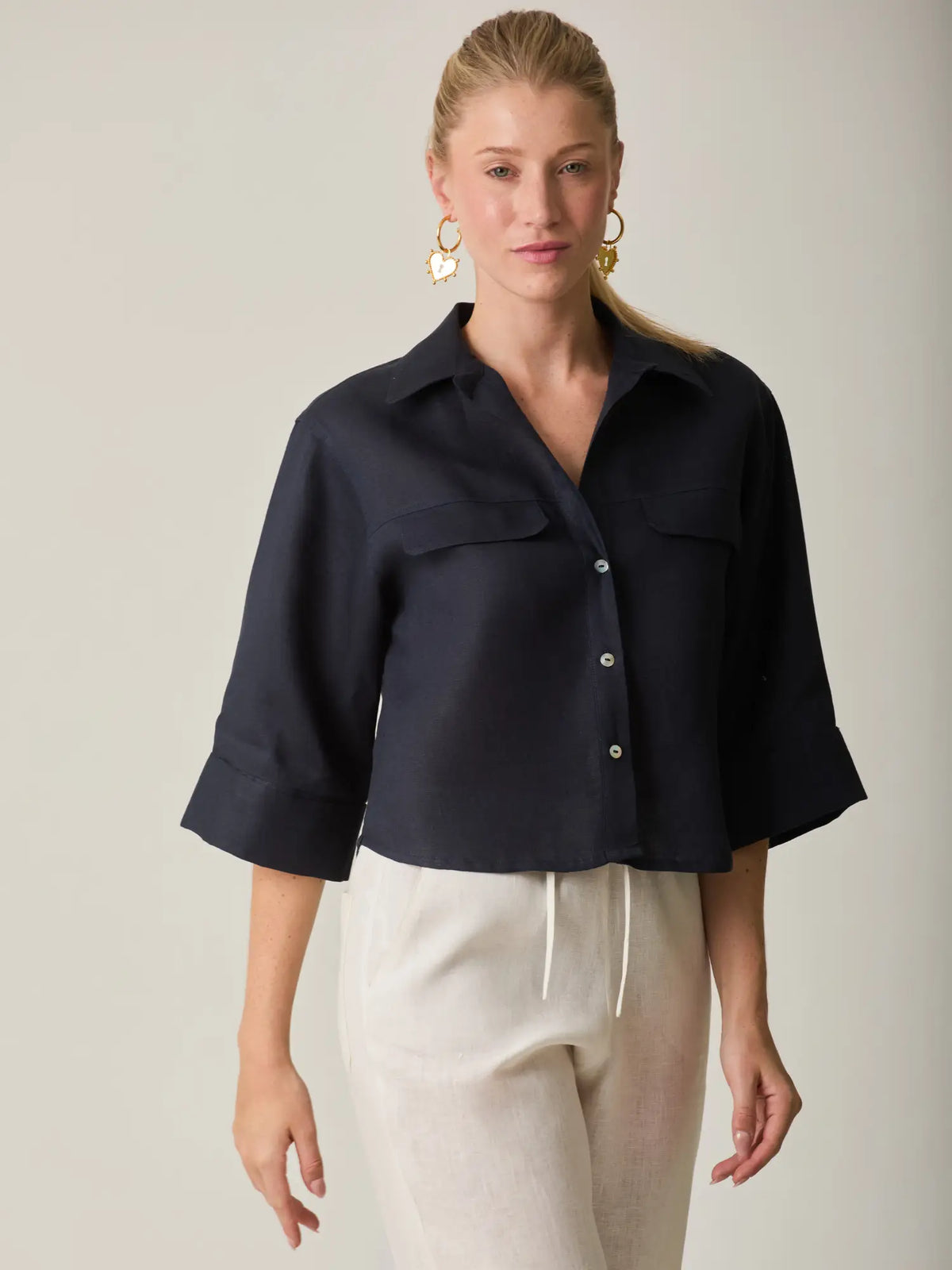 Blusa Caprina Navy