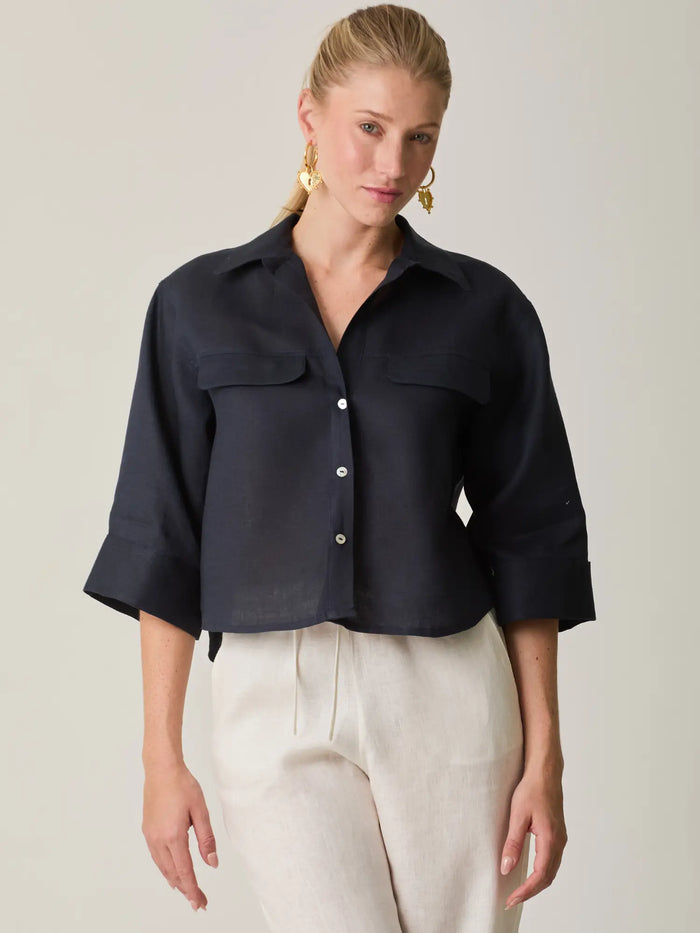 Blusa Caprina Navy
