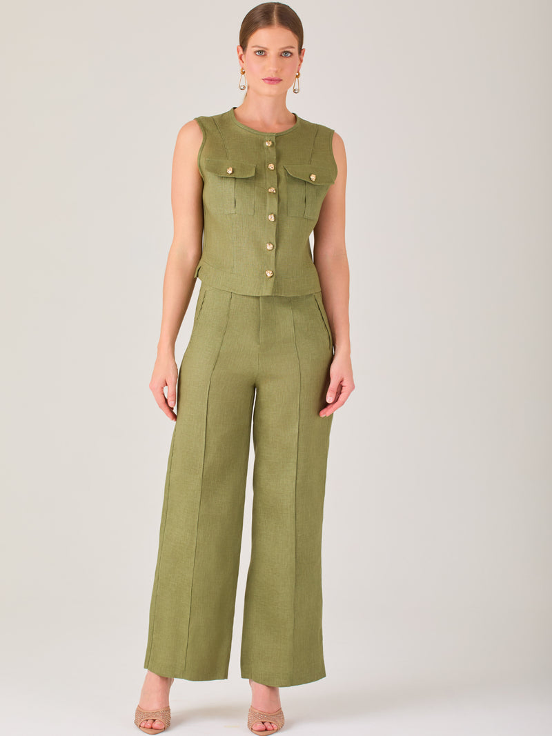 Pantalon Largo Kurnikova Olivo