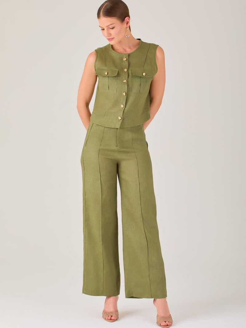 Pantalon Largo Kurnikova Olivo