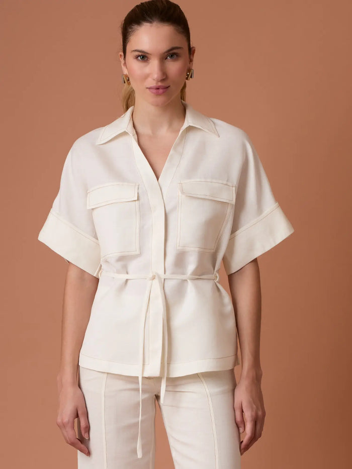 Blusa Noruega Blanco