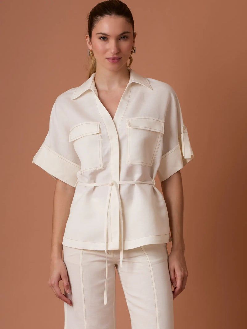 Blusa Noruega Blanco