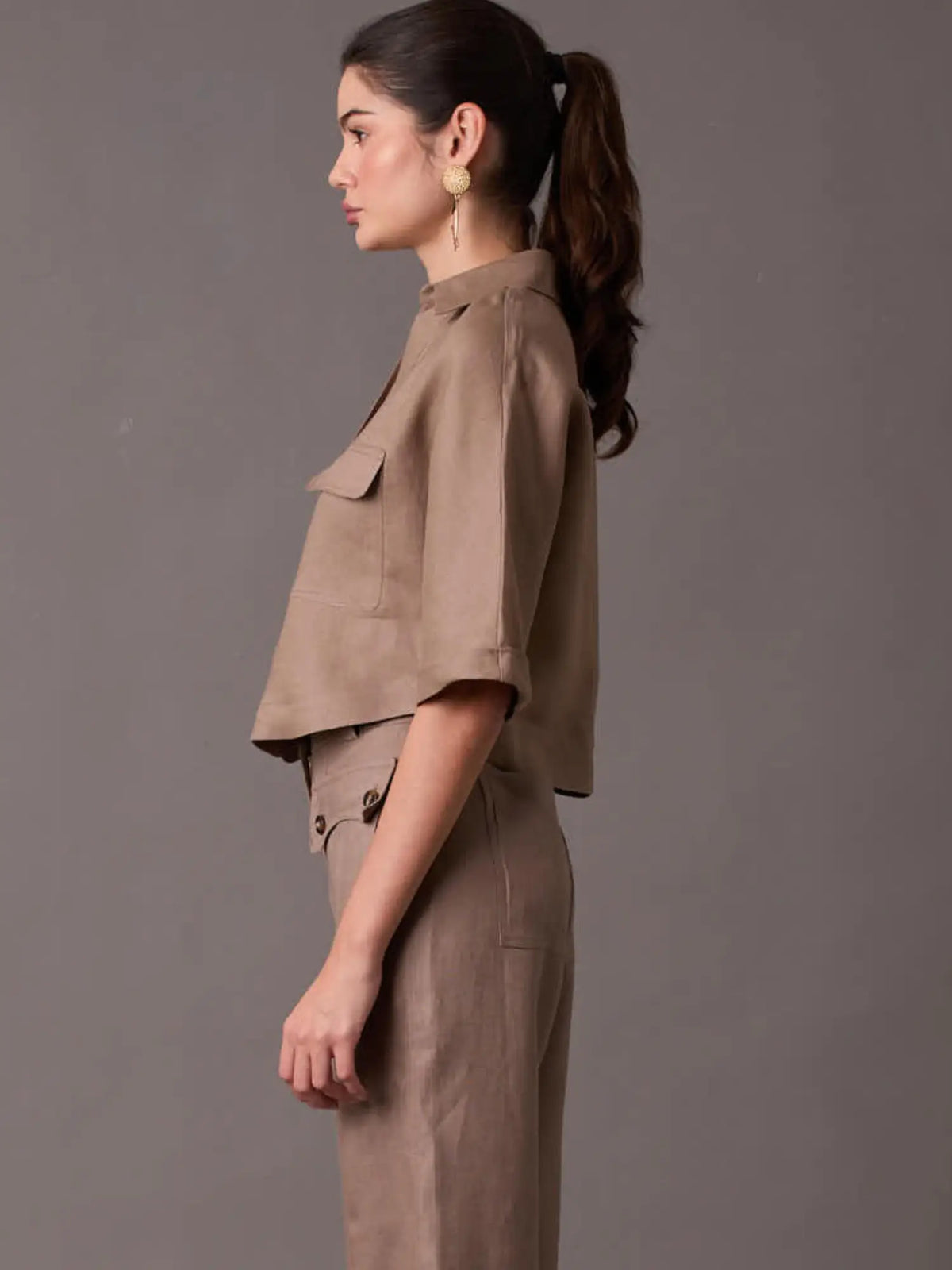Blusa Govina Taupe