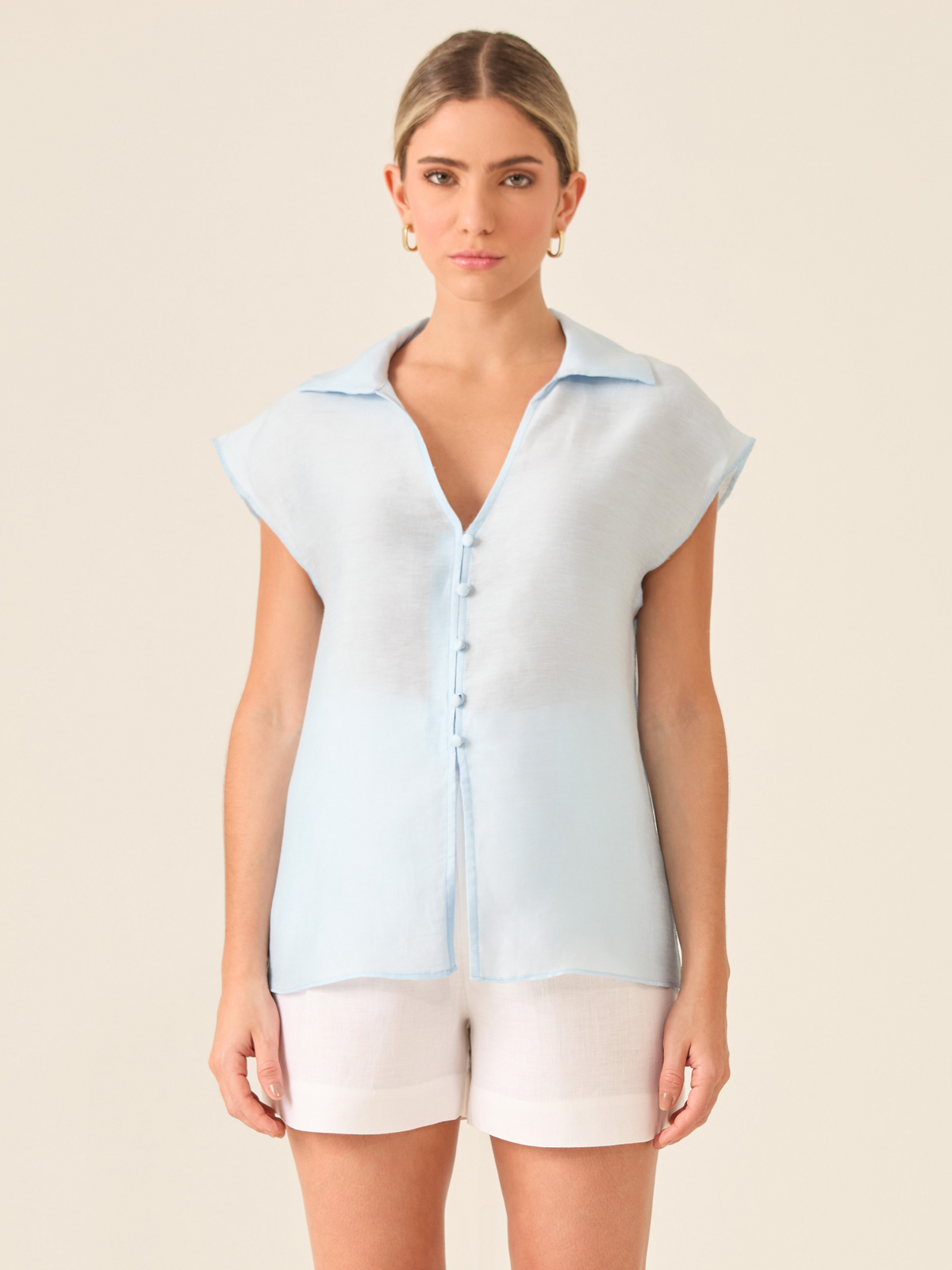 Blusa Balta Azul