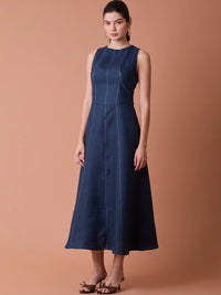 Vestido Largo Palermo Navy