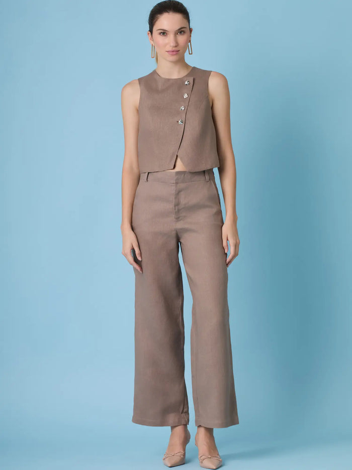 Pantalon Largo Janine Habano