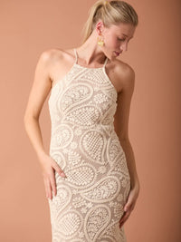 Vestido Largo Adele Beige