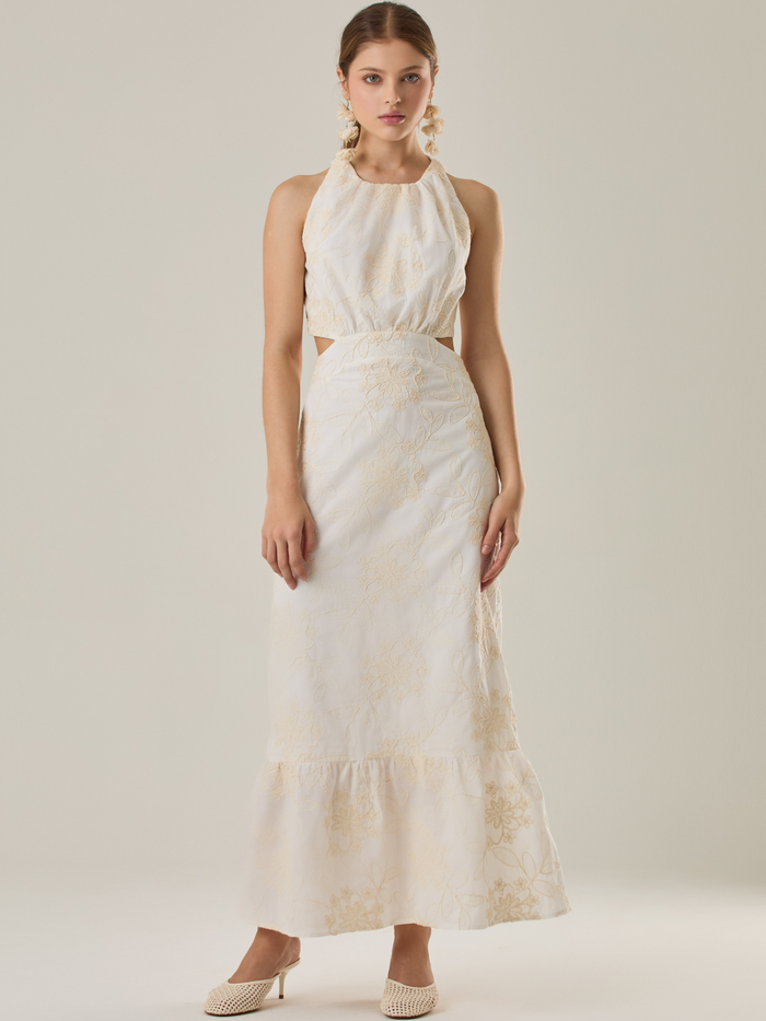 Vestido Largo Dusana Blanco