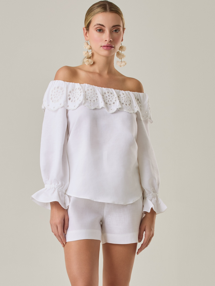 Blusa Tremolina Blanco