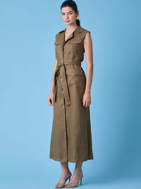 Vestido Largo Yestin Olivo