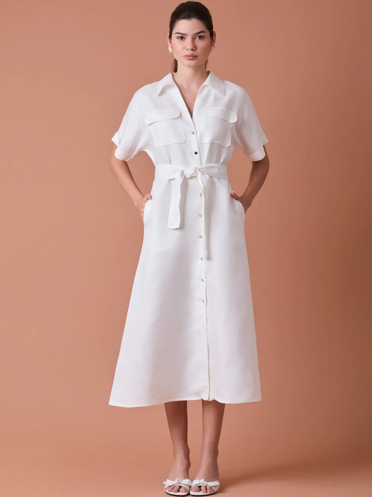 Vestido Largo Makri Blanco