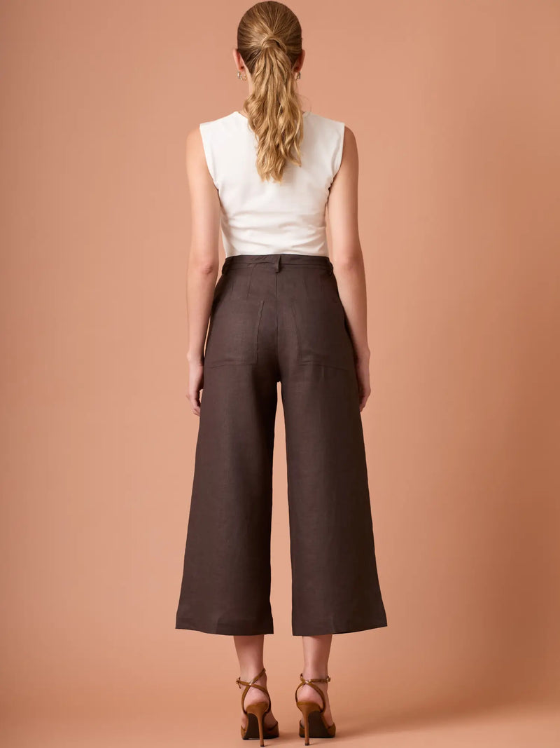 Pantalon Largo Dama Cafe