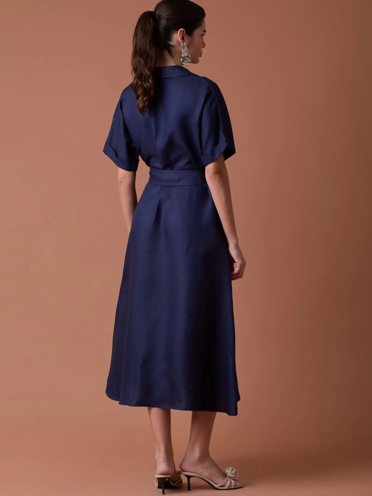 Vestido Largo Makri Navy