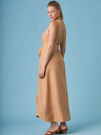 Vestido Largo Brisley Camel