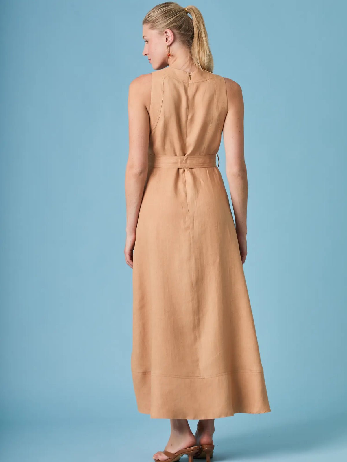 Vestido Largo Brisley Camel