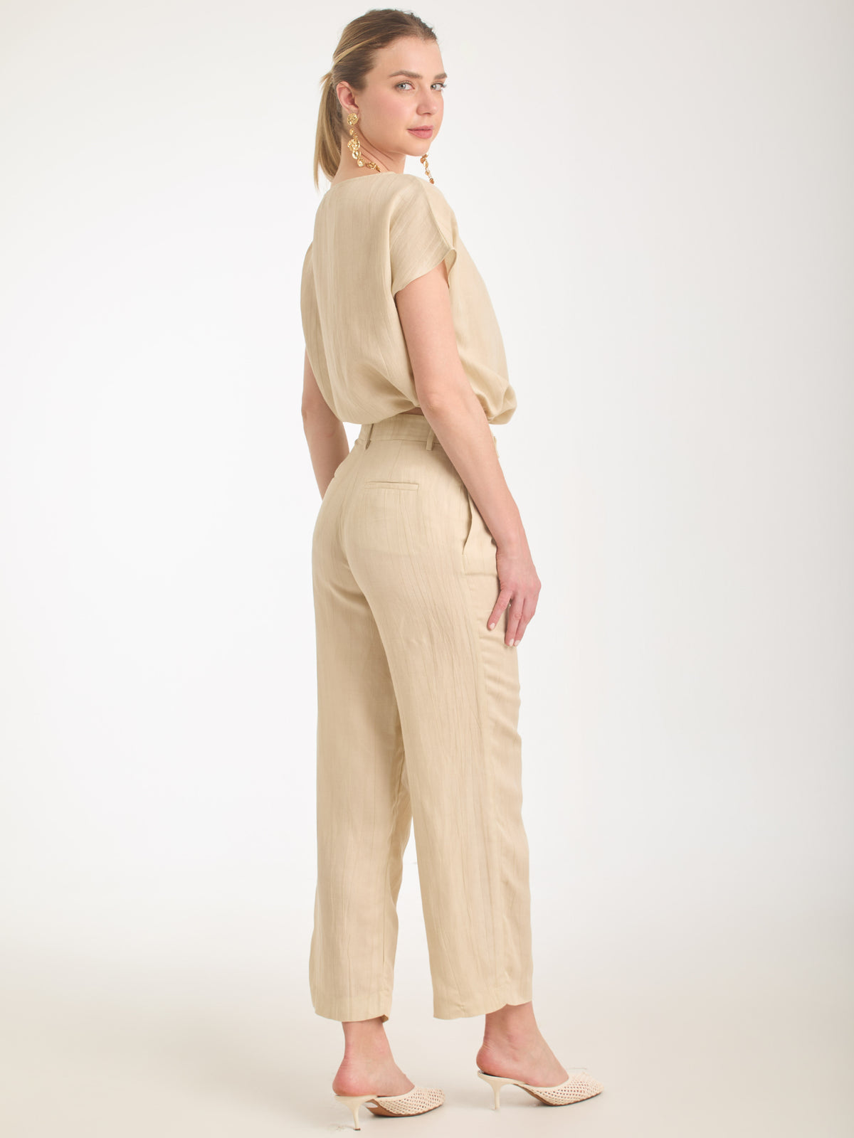 Pantalon Largo Chic Vainilla
