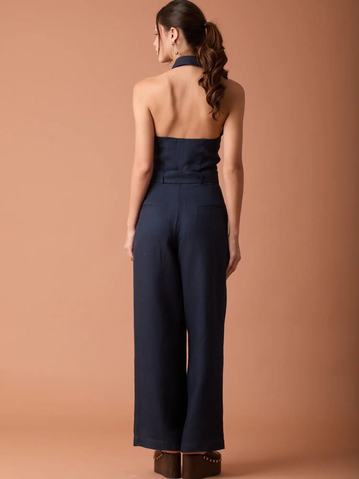 Enterizo Largo Abstract Navy