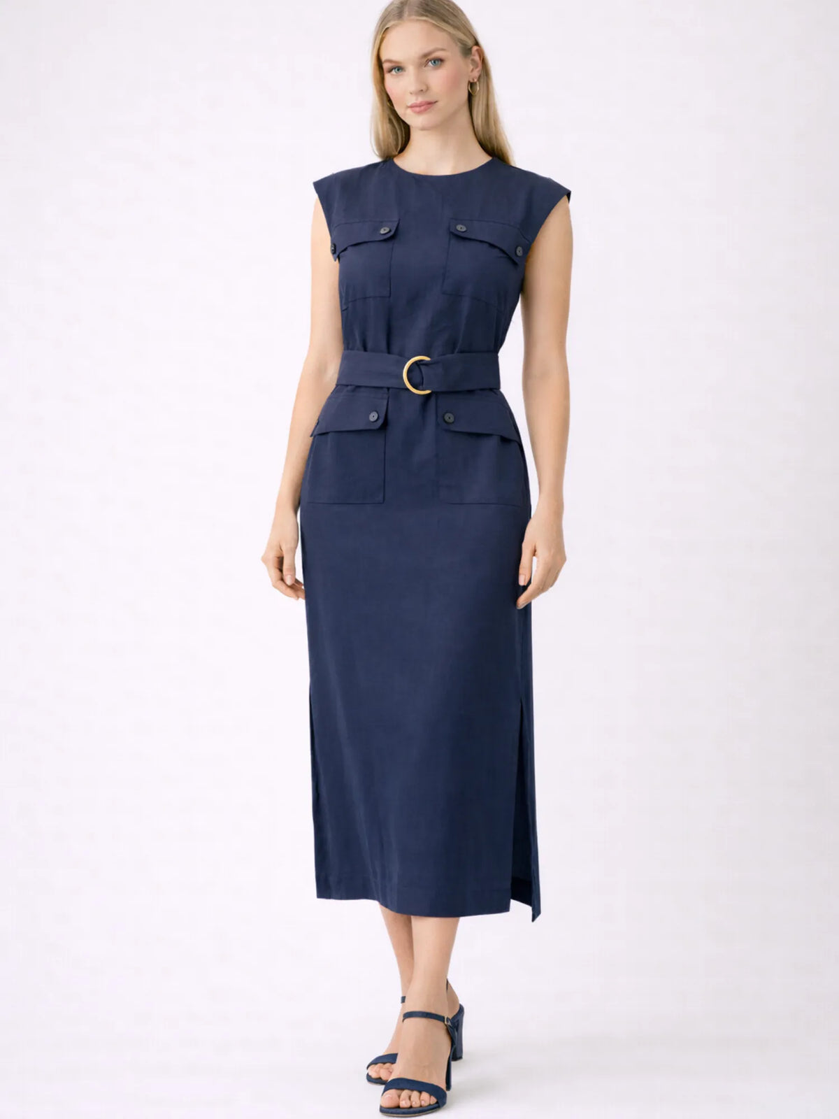 Vestido Largo Jamari Navy