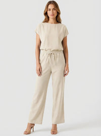 Pantalon Largo Lombardia Crema