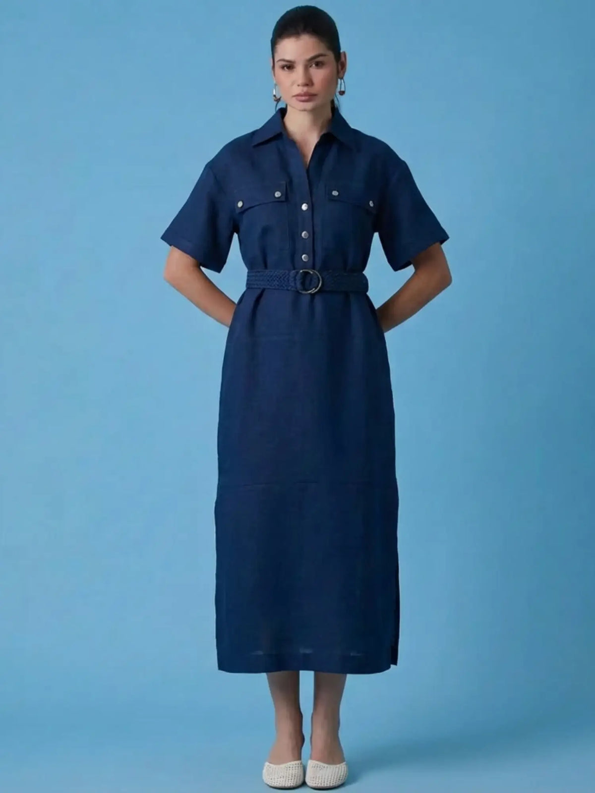 Vestido Largo Lawrence Navy