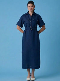Vestido Largo Lawrence Navy
