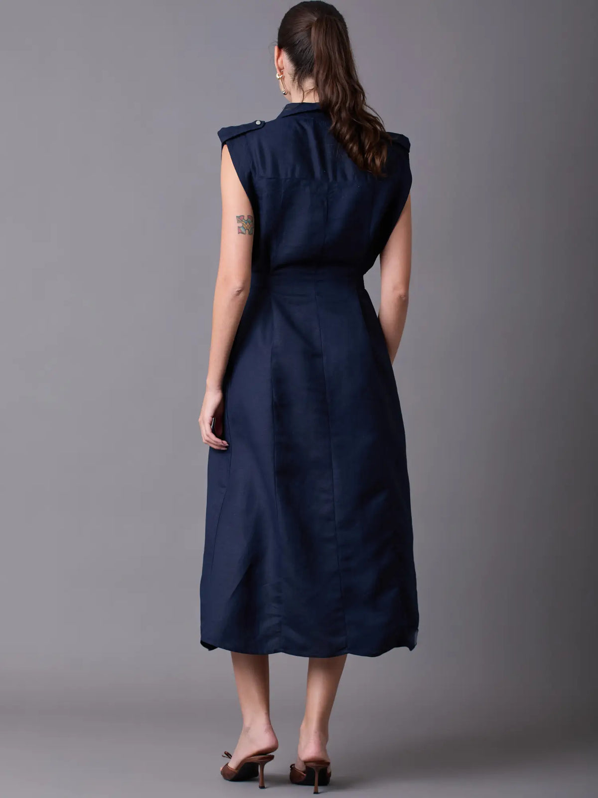 Vestido Largo Celyse Navy