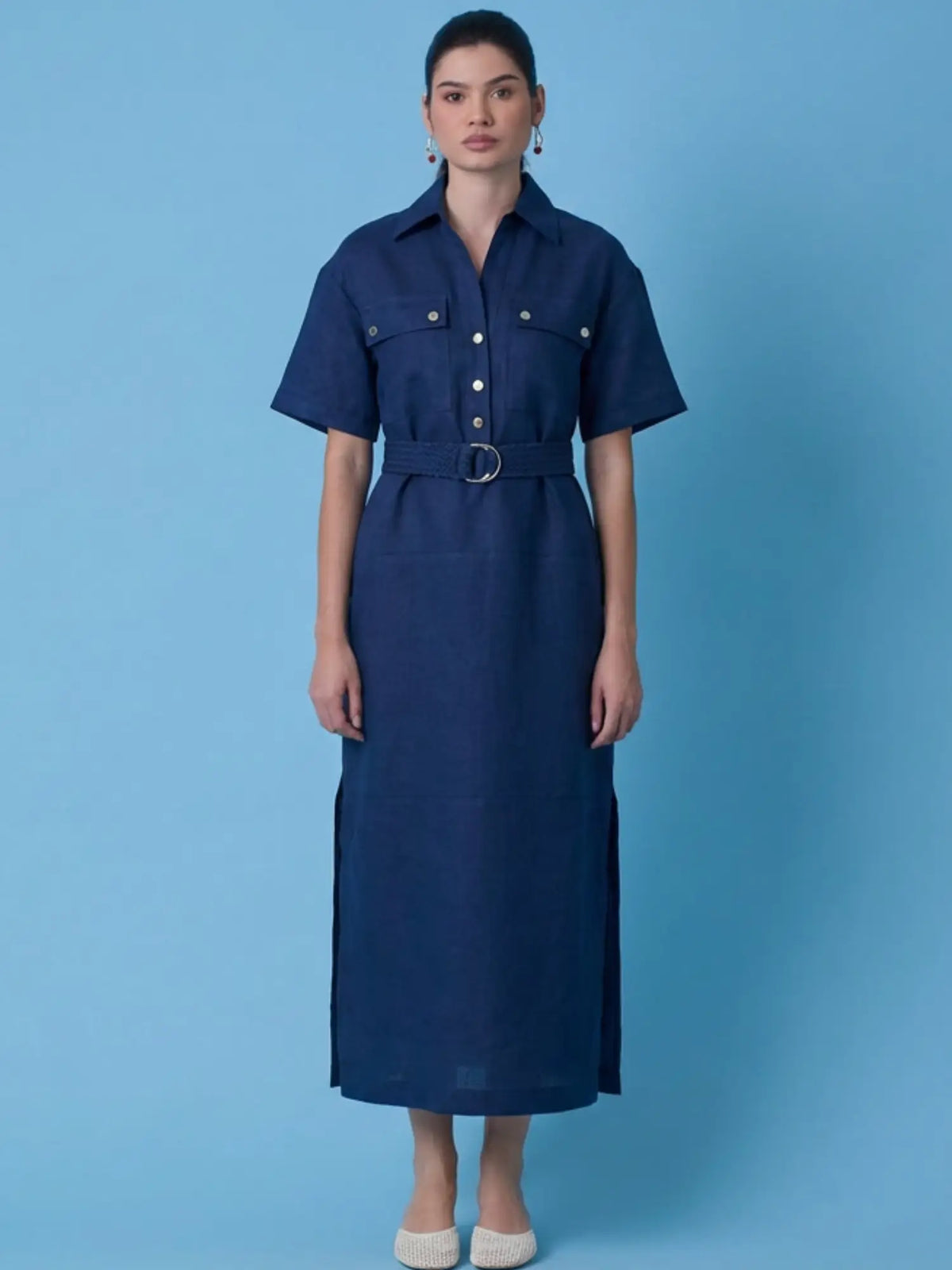 Vestido Largo Lawrence Navy