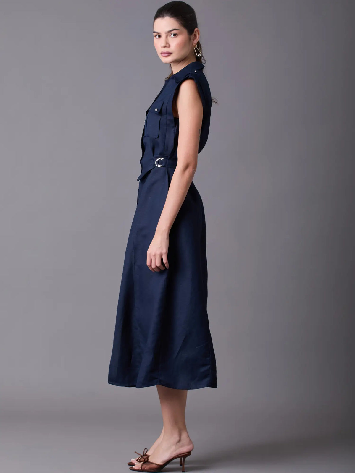 Vestido Largo Celyse Navy