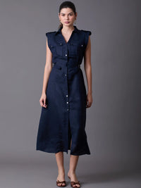 Vestido Largo Celyse Navy
