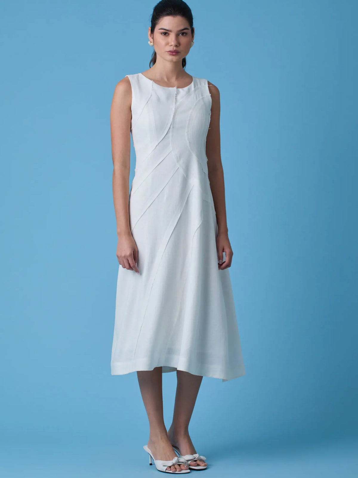 Vestido Largo Dotty Blanco