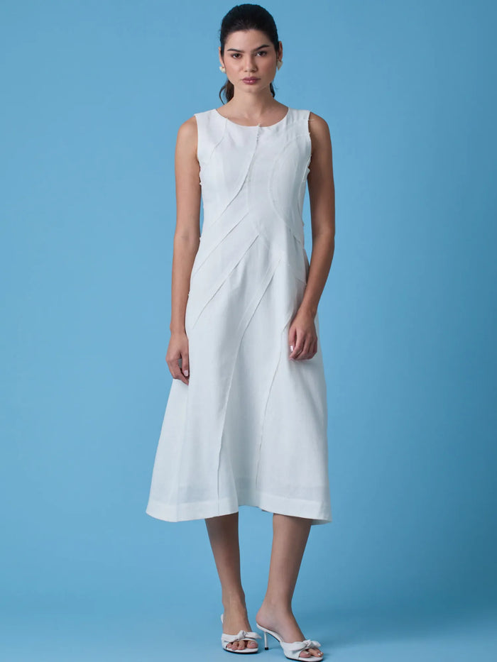 Vestido Largo Dotty Blanco