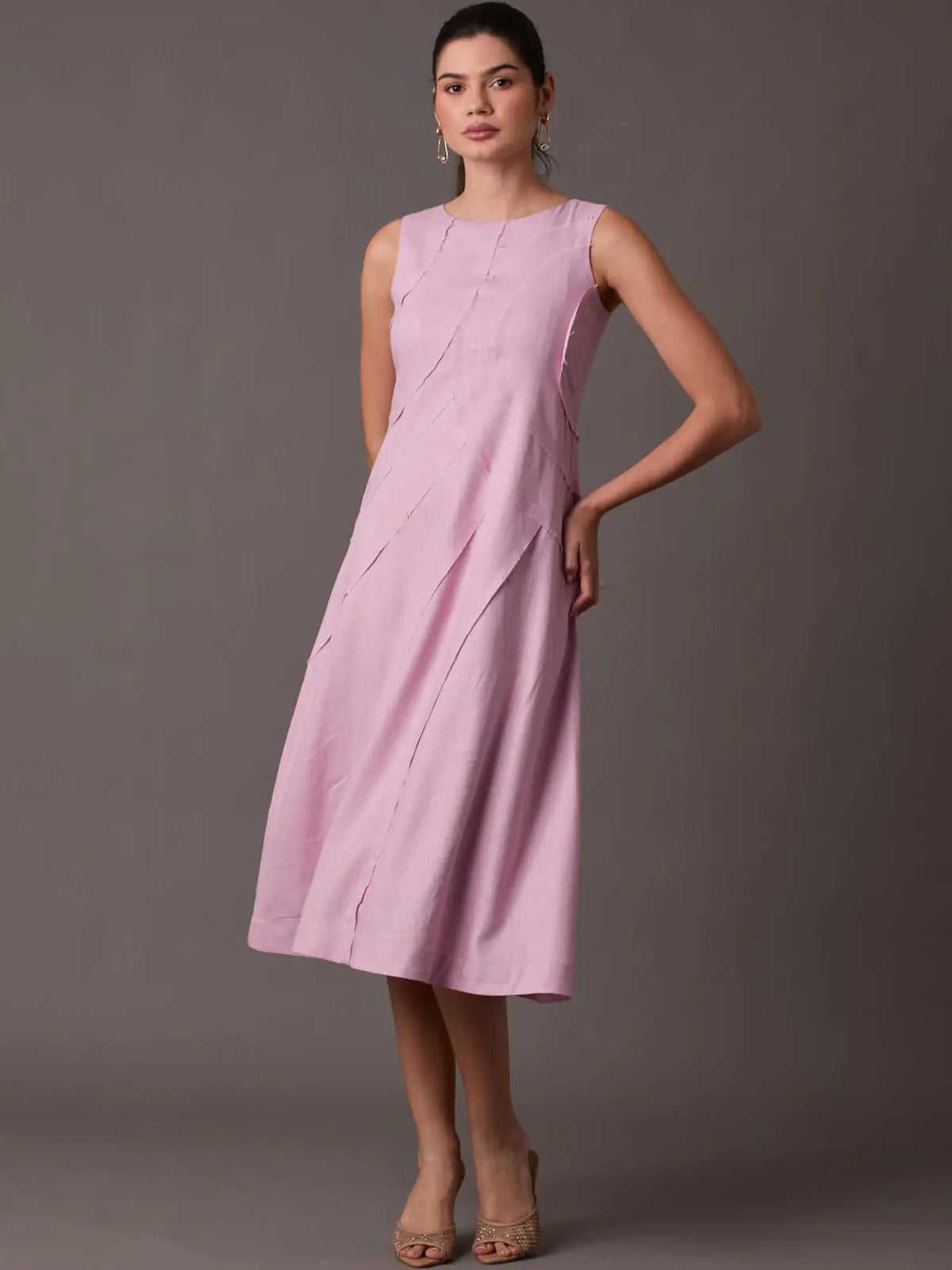 Vestido Largo Dotty Rosa