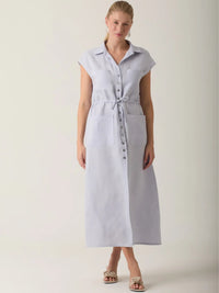 Vestido Largo Georgetta Baby Blue