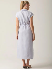 Vestido Largo Georgetta Baby Blue