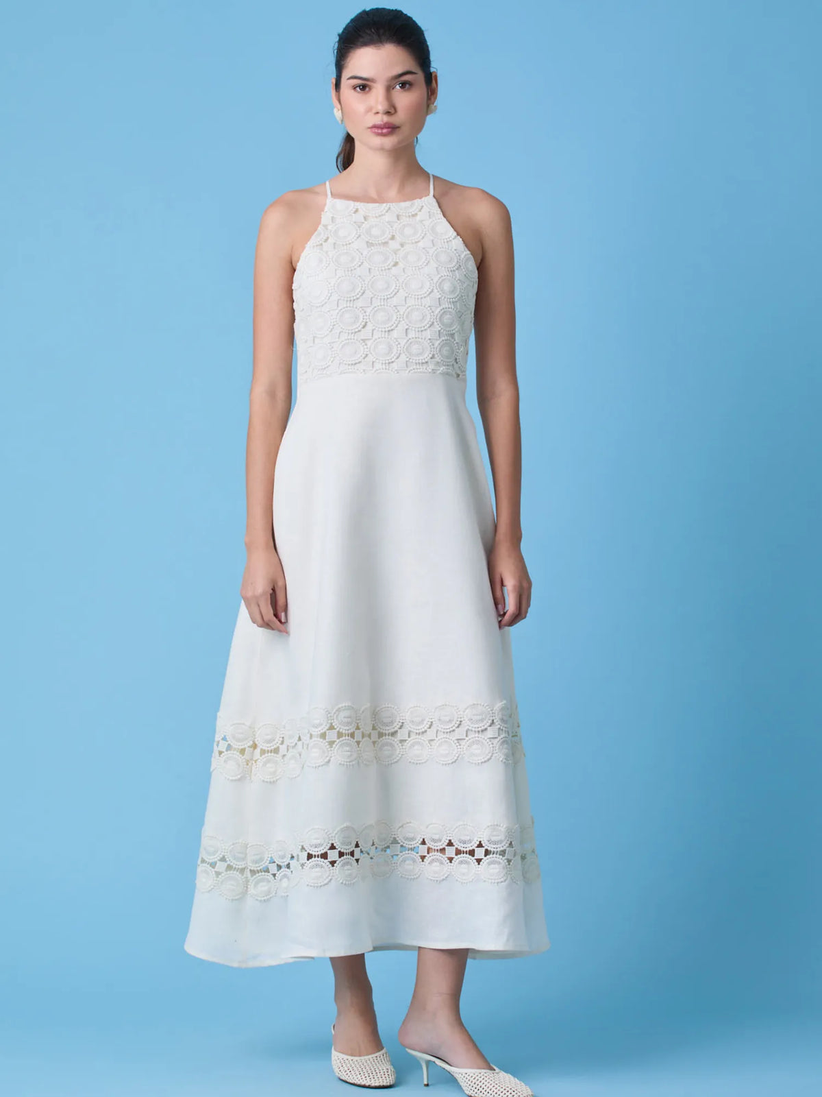 Vestido Largo Martini Ivory