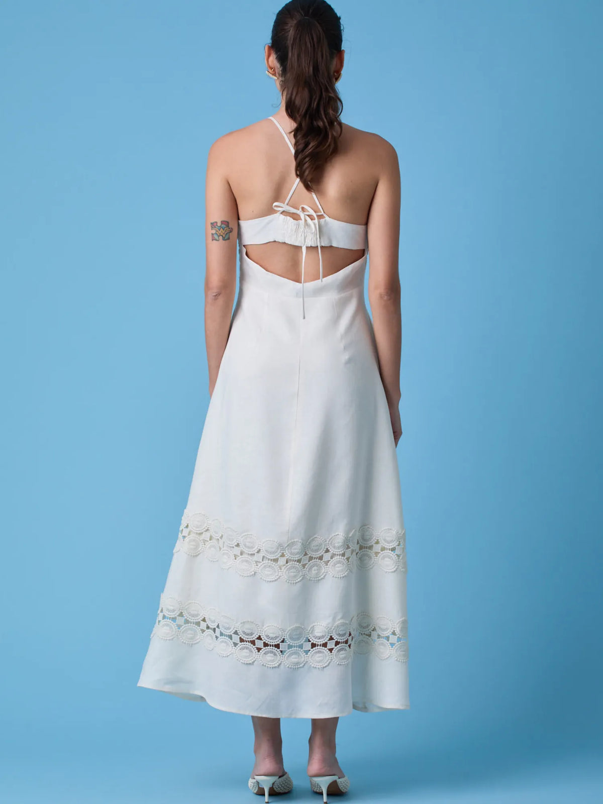 Vestido Largo Martini Ivory