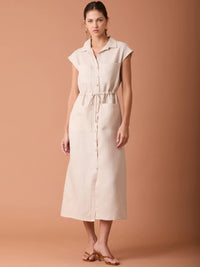 Vestido Largo Georgetta Sand