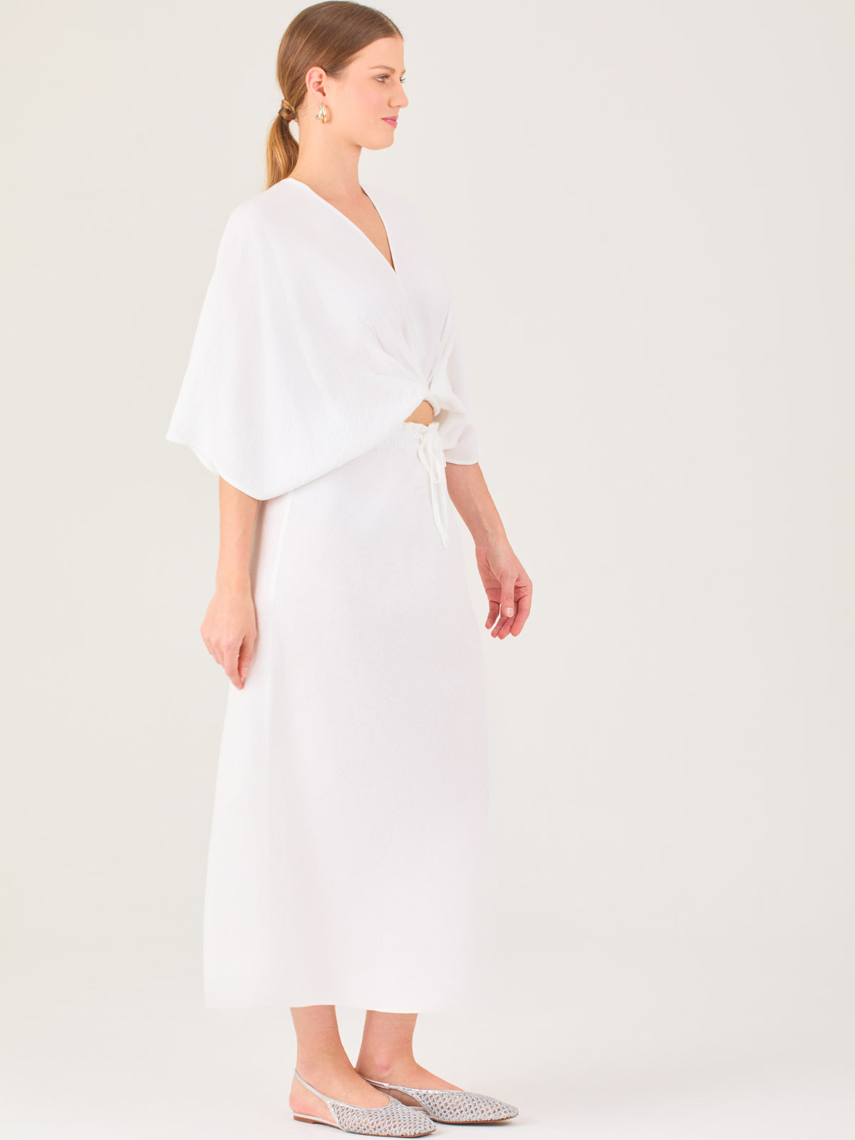 Falda Larga Clarella Blanco